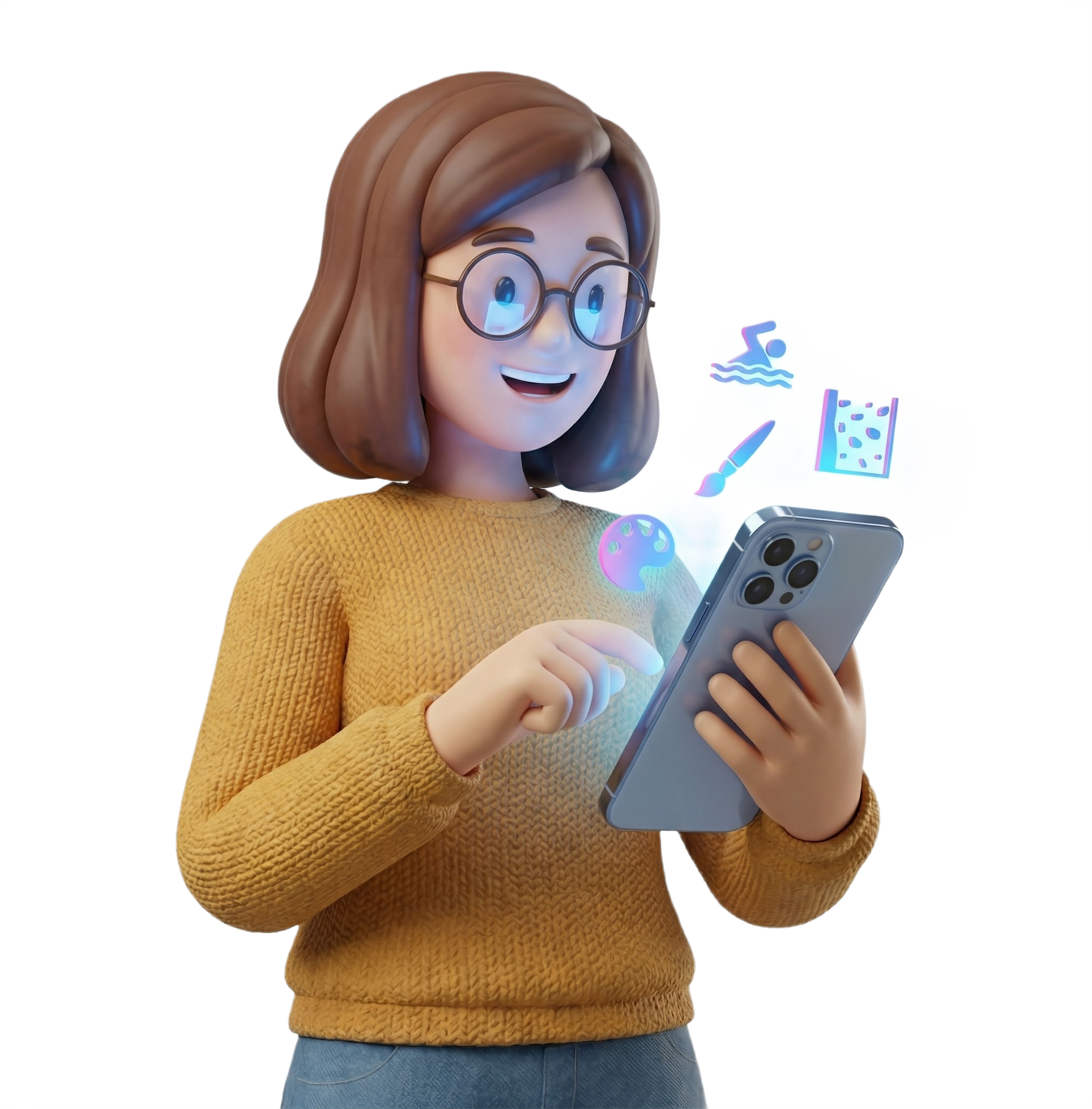 Parent browsing activities on a phone